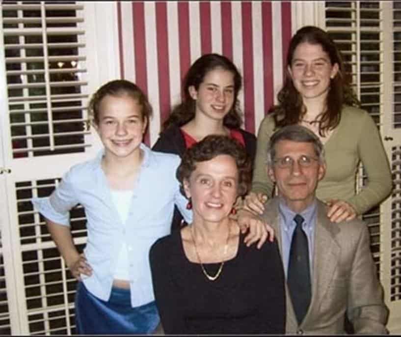 Image of American physician, Dr. Anthony Fauci and his family