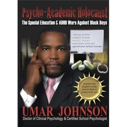 Image of a renowned doctor, Dr. Umar Johnson's best selling book
