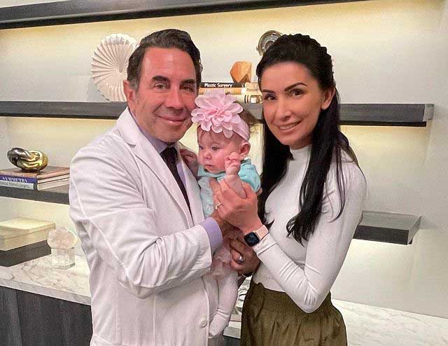 Brittany Nassif and her husband, Paul Nassif and daughter.