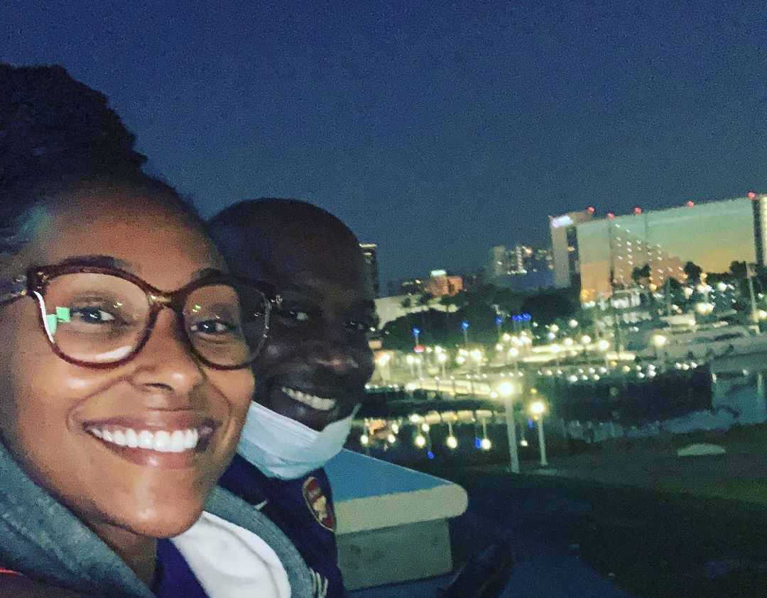 Image of popular doctor, Dr. Ebonie Vincent and her boyfriend