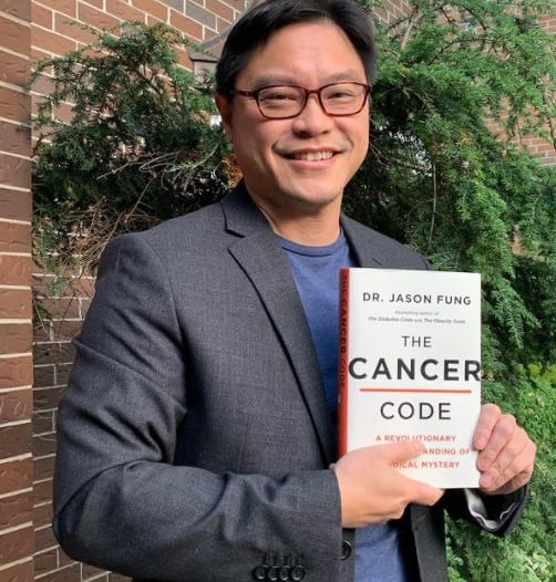 Image of nephrologist, Dr. Jason Fung's book