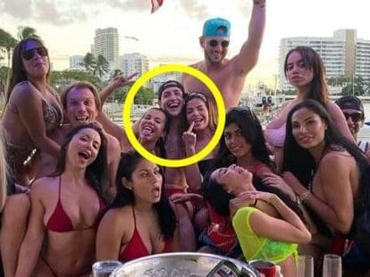 Image of doctor, Dr. Mike partying at Miami beach