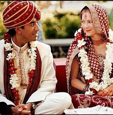 Image of famous doctor, Dr. Sanjay Gupta with his wife, Rebecca Olson Gupta